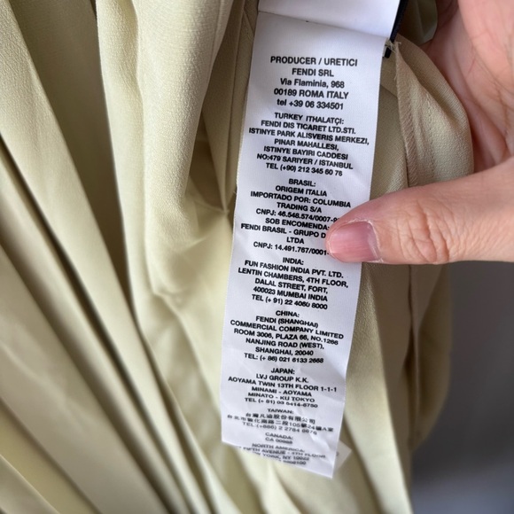 Fendi Pleated Skirt in Light Green Sz 46/US10‎ new - Picture 9 of 9